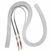 Papier pour Quilling 6 mm Argent irisé 100 pièces