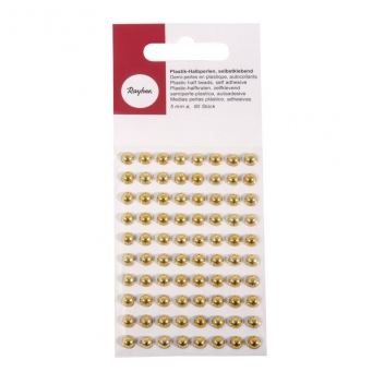 1511806 - 4006166882418 - Rayher - Perle de pluie autocollante Ø5mm Doré 80 pièc. - 2