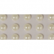 Perle de pluie autocollante Ø5mm Crème 80 pièc.