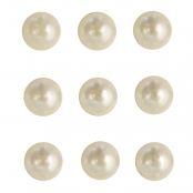 Perle de pluie autocollante Ø5mm Crème 80 pièc.