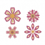Matrice découpe & embossage (Die) Thinlits Sizzix Fleurs