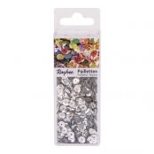 Sequins lavables Argenté Ø 6 mm Bombés 4000 pièces