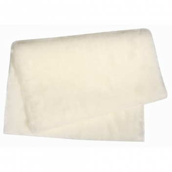 5301002 - 4006166566455 - Rayher - Coupon textile Peluche imitation fourrure blanc 35 x 50 cm