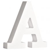 Lettre A MDF Blanc 11 cm