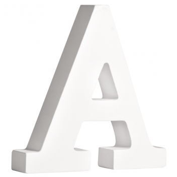 62652000 - 4006166207662 - Rayher - Lettre A MDF Blanc 11 cm
