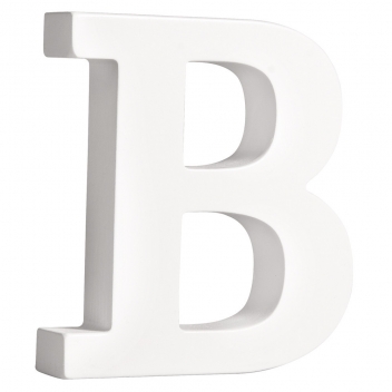 62653000 - 4006166207679 - Rayher - Lettre B MDF Blanc 11 cm