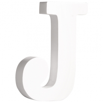 62661000 - 4006166207754 - Rayher - Lettre J MDF Blanc 11 cm