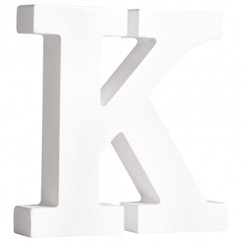 62662000 - 4006166207761 - Rayher - Lettre K MDF Blanc 11 cm