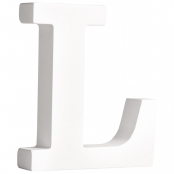 Lettre L MDF Blanc 11 cm