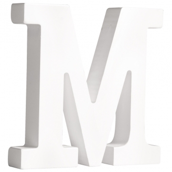 62664000 - 4006166207785 - Rayher - Lettre M MDF Blanc 11 cm