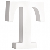 Lettre T MDF Blanc 11 cm