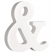 Symbole & MDF Blanc 11 cm