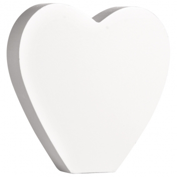 62679000 - 4006166265235 - Rayher - Forme Coeur MDF Blanc 11 cm