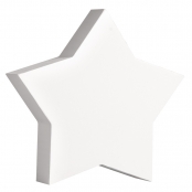 Forme Étoile MDF Blanc 11 cm