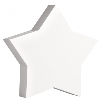 62680000 - 4006166265242 - Rayher - Forme Étoile MDF Blanc 11 cm