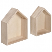 Cadre en bois Maison Petit modèle 2 pièces