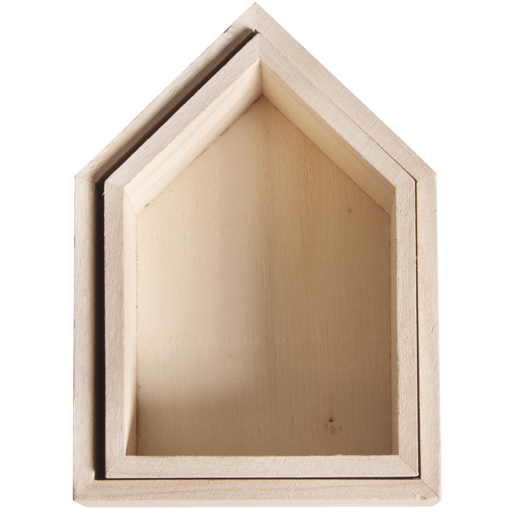 Cadre empreinte plaque plexiglas - 15 cm - Cadres photos en bois