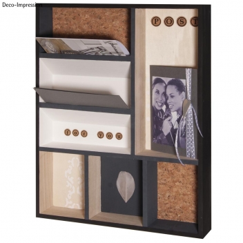 62697000 - 4006166412332 - Rayher - Étagère murale en bois 7 compartiments 30x38cm