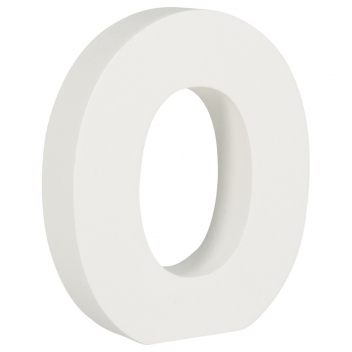 62700000 - 4006166219771 - Rayher - Chiffre 0 MDF Blanc 11 cm