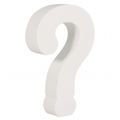 Symbole ? MDF Blanc 11 cm