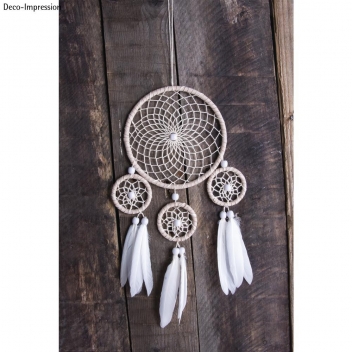 66046000 - 4006166413728 - Rayher - Kit DreamCatcher Attrape-rêves 17x33cm beige/brun - 3