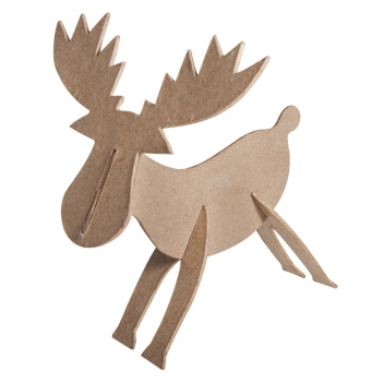67170000 - 4006166408908 - Rayher - Rennes en papier mâché lot de 2 longueur 14,5 cm - 5