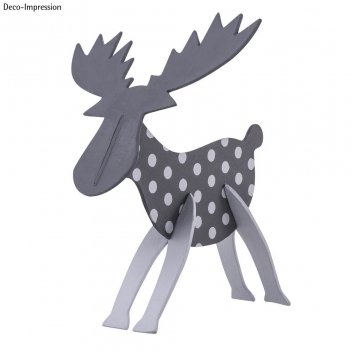 67170000 - 4006166408908 - Rayher - Rennes en papier mâché lot de 2 longueur 14,5 cm - 3