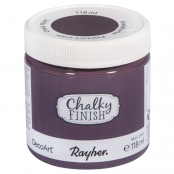 Peinture craie Chalky Pour Matériau poreux 118 ml rouge mûre