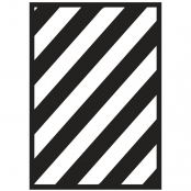 Pochoir adhésif diagonale / flèche A5 2 motifs