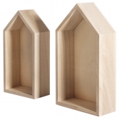 Cadre en bois Maison Modèle intermédiaire 2 pièces