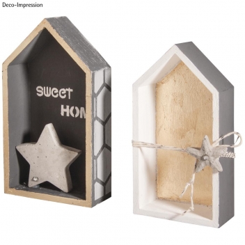 62695000 - 4006166412318 - Rayher - Cadre en bois Maison Modèle intermédiaire 2 pièces - 2