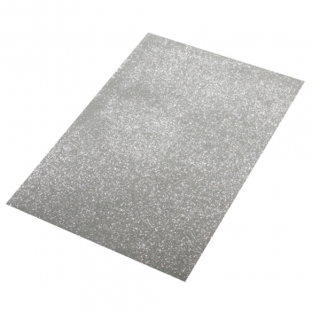 3005122 - 4006166311628 - Crepla - Mousse EVA thermoform. Crepla Argenté pailleté 30x45 cm - 2