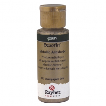 38001617 - 4006166731532 - DecoArt - Peinture acrylique Premium Champagne métallique 59 ml - 2
