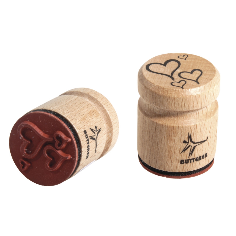 Rayher 28787000 27315/ Tampon en bois Motif double coeur 4/ x 4/ cm 27813/ Objet