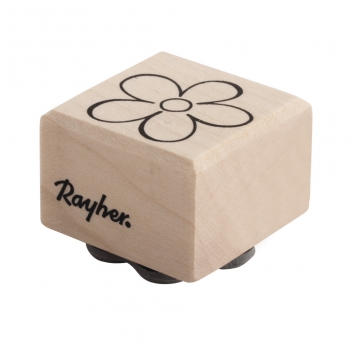 2862700 - 4006166707612 - Rayher - Tampon en bois Fleur 3x3 cm