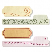 Set de plaques suppl. Mini Étiquette tag 4 pièces