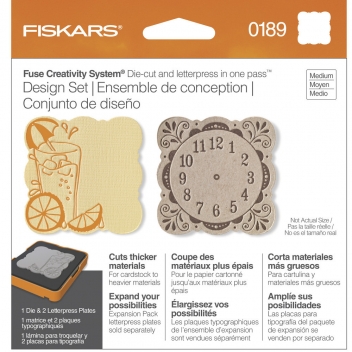 57885000 - 3359900001899 - Fiskars - Kit Medium Matrice Fuse Curvy Square (matériaux épais)