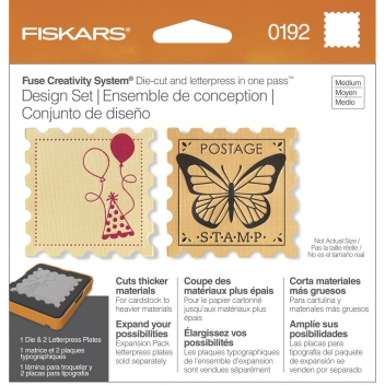 57888000 - 3359900001929 - Fiskars - Kit Medium Matrice Fuse Stamp (matériaux épais)
