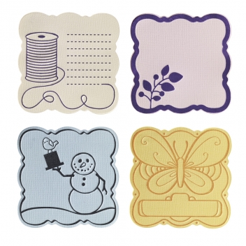 57898000 - 3359900000960 - Fiskars - Set de plaques suppl. Medium Curvy Square 4 pièces - 4