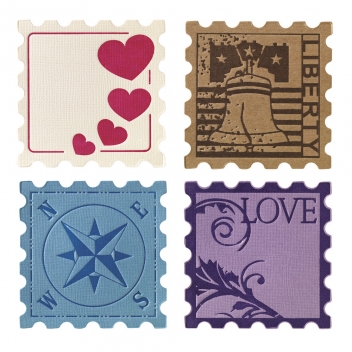 57945000 - 3359900000991 - Fiskars - Set de plaques suppl. Medium Stamp 4 pièces - 4