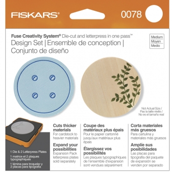 57877000 - 3359900000786 - Fiskars - Kit Medium Matrice Fuse Circle (matériaux épais)