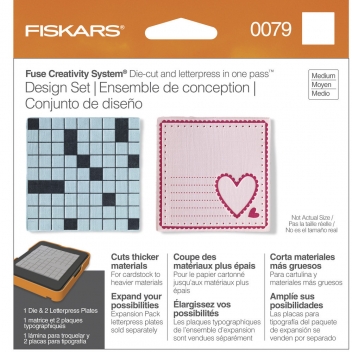 57878000 - 3359900000793 - Fiskars - Kit Medium Matrice Fuse Square (matériaux épais)