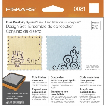57879000 - 3359900000816 - Fiskars - Kit Medium Matrice Fuse Scalloped Square (matériaux épais)