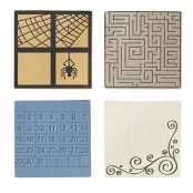 Set de plaques suppl. Medium Square 4 pièces