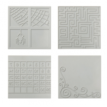57890000 - 3359900000878 - Fiskars - Set de plaques suppl. Medium Square 4 pièces - 2