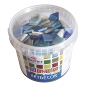 Pierres mosaique 2 cm Teintes bleues 1 kg