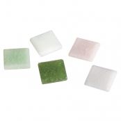 Pierres mosaique 2 cm Teintes vertes 1 kg