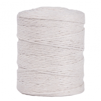 4200302 - 4006166049446 - Rayher - Fil de jute 4 plis Ø 3,5mm Blanc Bobine 280m - 4