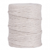 Fil de jute 6 plis Ø 6mm Blanc Bobine 120m