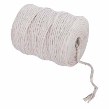 4200502 - 4006166049538 - Rayher - Fil de jute 6 plis Ø 6mm Blanc Bobine 120m